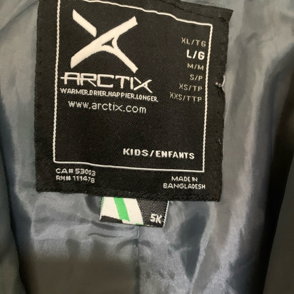 Arctix’s kids Insulates snow bib overalls size L - Picture 8 of 15